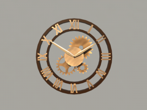 steampunk clock 3D Model