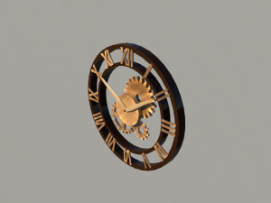 steampunk clock 3D-Modell