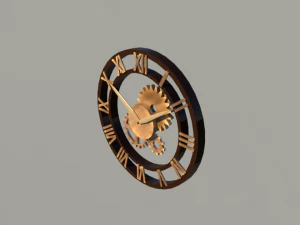 steampunk clock 3D Model