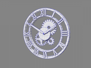 steampunk clock 3D-Modell