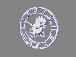 steampunk clock 3D Model