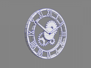 steampunk clock 3D-Modell