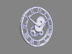 steampunk clock 3D Model