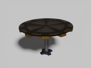 gear table and chair 3D Model