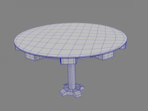 gear table and chair 3D Model