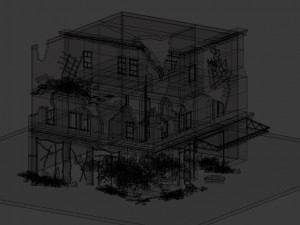 destroyed building 3D Модель