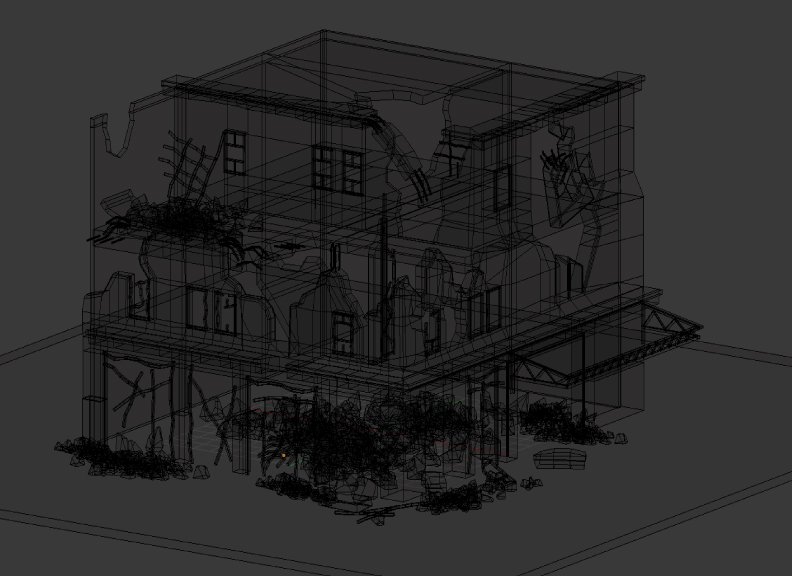Destroyed Building 3d Model In Buildings 3dexport