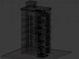 destroyed building 2 3D Model