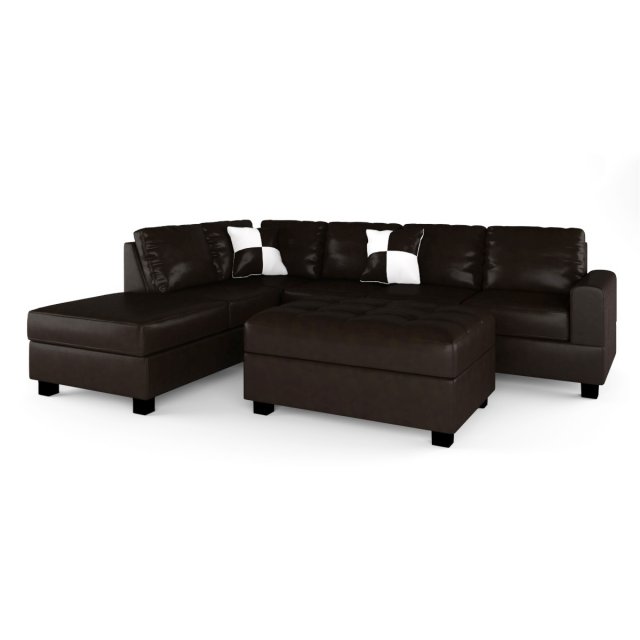 russ sectional with ottoman 3D Model .c4d .max .obj .3ds .fbx .stl .blend 