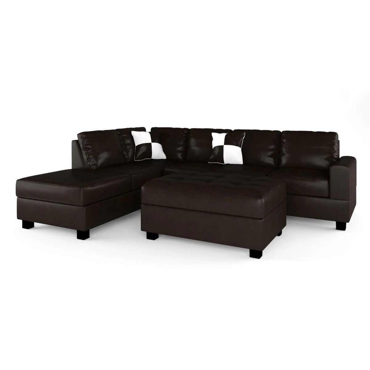 russ sectional with ottoman 3D Model .c4d .max .obj .3ds .fbx .stl .blend 