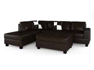 russ sectional with ottoman 3D Model