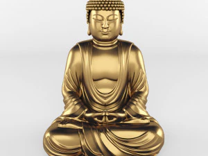 meditasyon yapan buda heykeli 3D Model