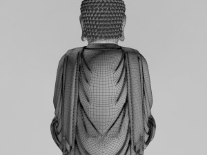 meditating buddha statue Modelo 3D