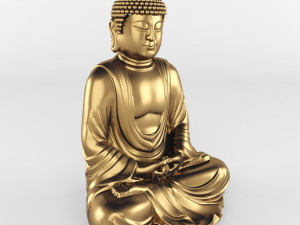 meditating buddha statue Modelo 3D