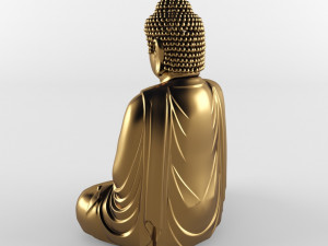 meditating buddha statue Modelo 3D