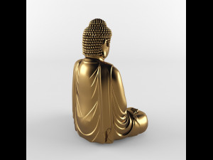 meditating buddha statue Modelo 3D