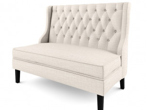 christiansburg tufted standard loveseat Model 3D