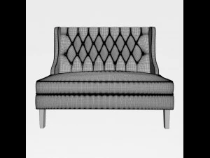 poltrona padr&atilde;o tufada de christiansburg Modelo 3D