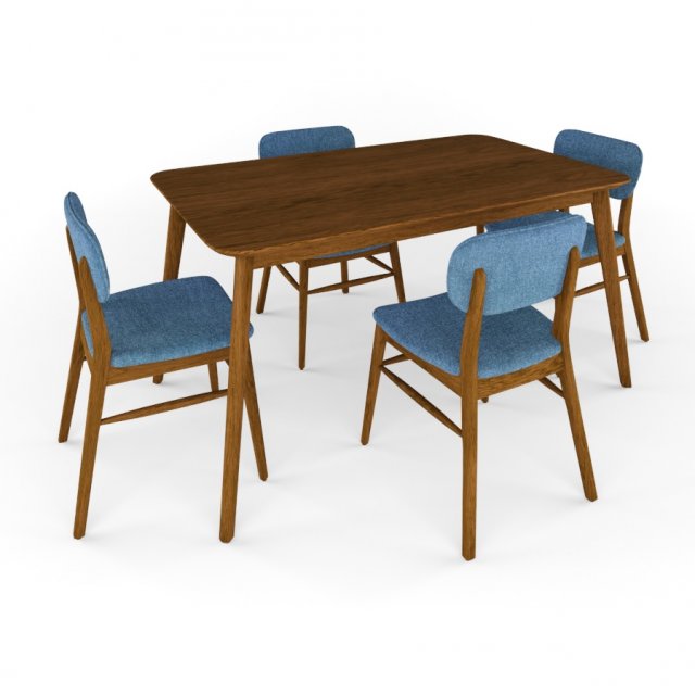 Henry 5 piece wood shop dining set