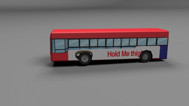 long bus low poly Modèle 3D .c4d .max .obj .3ds .fbx .stl .blend 