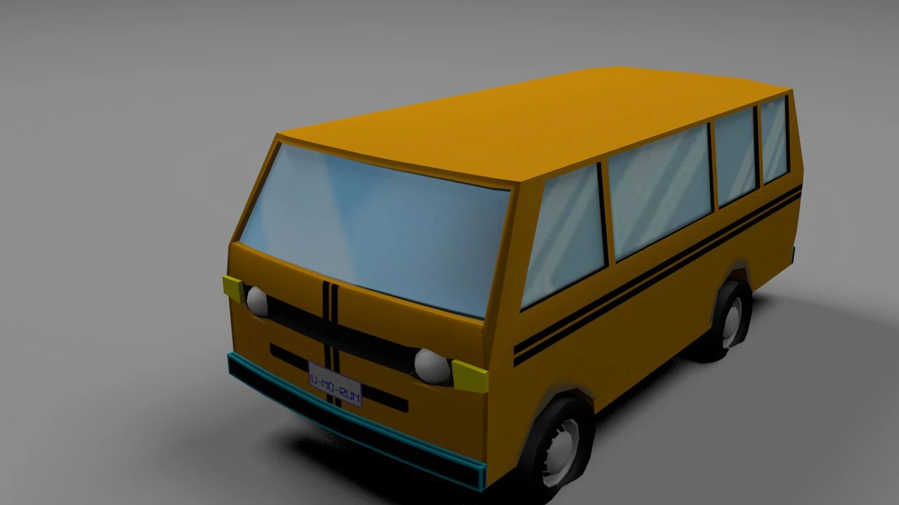 danfo van lp Modelo 3D .c4d .max .obj .3ds .fbx .stl .blend