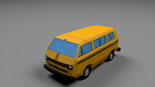 vw danfo van Modelo 3D .c4d .max .obj .3ds .fbx .stl .blend 