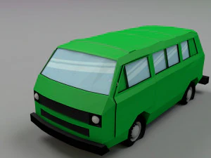 Фургон vw danfo 3D Модель