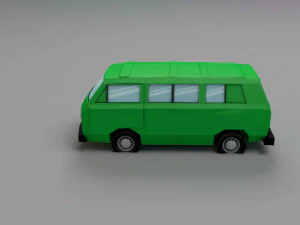 Фургон vw danfo 3D Модель