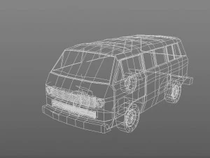 Фургон vw danfo 3D Модель