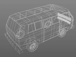 Фургон vw danfo 3D Модель
