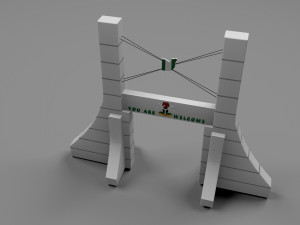 capital gate Modelo 3D
