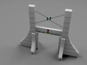 capital gate 3D Model