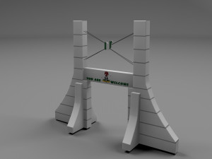 capital gate Modelo 3D
