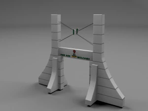capital gate 3D Model