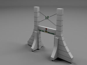 capital gate Modelo 3D