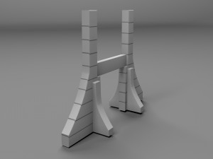 capital gate Modelo 3D