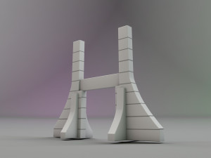 capital gate Modelo 3D