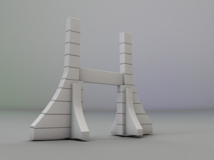 capital gate Modelo 3D