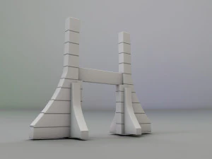capital gate 3D Model
