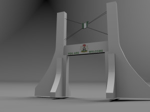 capital gate low 3D Model