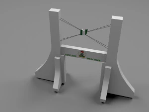 capital gate low 3D Model