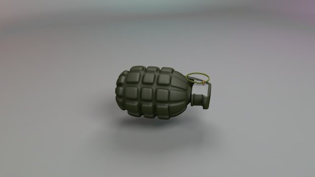 grenade hp 3D Model .c4d .max .obj .3ds .fbx .stl .blend 