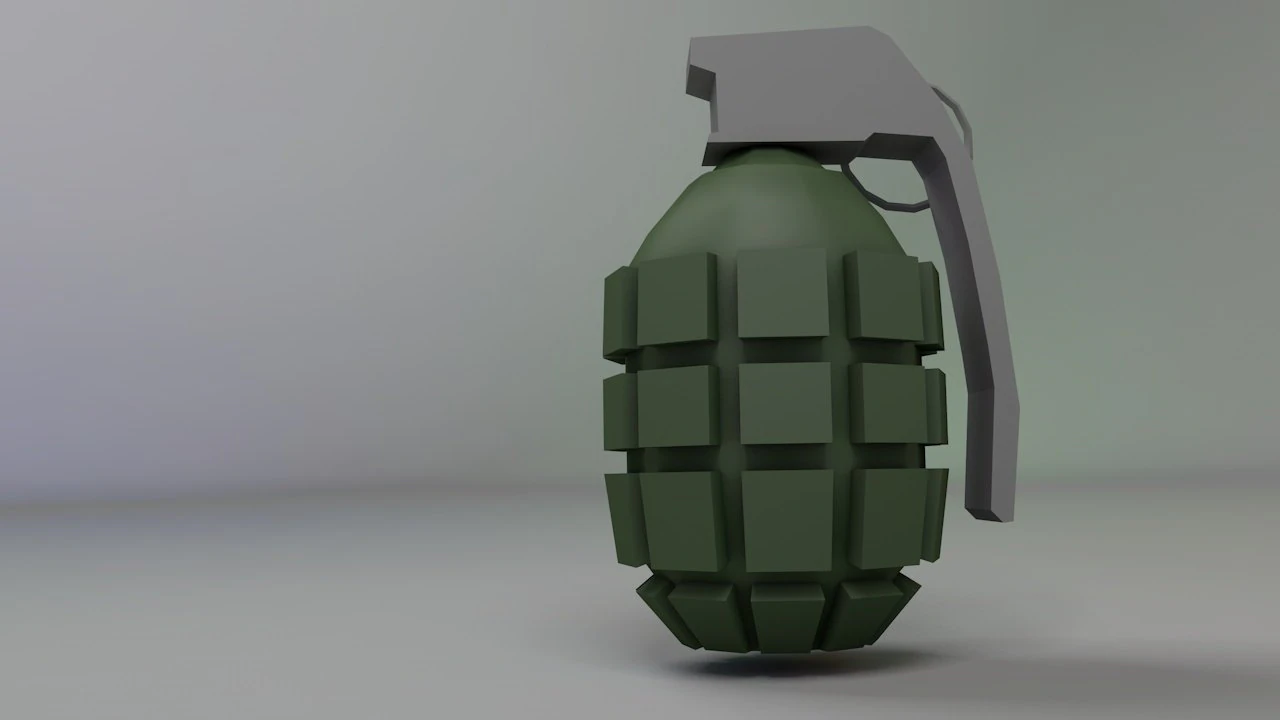 grenade lp 3D Model .c4d .max .obj .3ds .fbx .stl .blend 