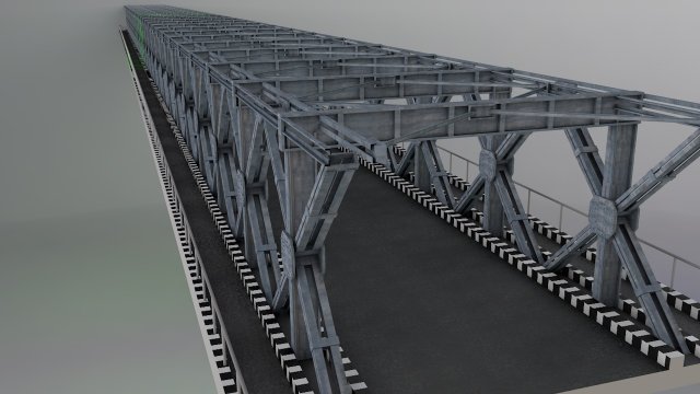 hp steel bridge points Modello 3D .c4d .max .obj .3ds .fbx .stl .blend 