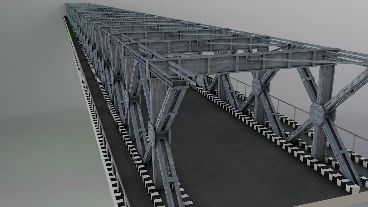 hp steel bridge points 3D Model .c4d .max .obj .3ds .fbx .stl .blend 