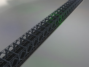 hp steel bridge points Modello 3D