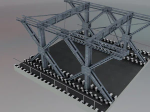 hp steel bridge points 3D Model