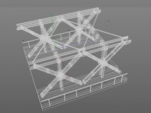 hp steel bridge points Modello 3D