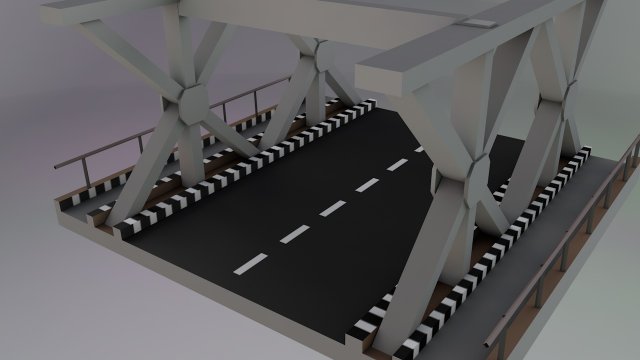 lp steel bridge points 3D 모델 .c4d .max .obj .3ds .fbx .stl .blend 