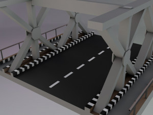 lp steel bridge points 3D Модель
